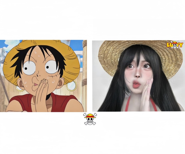 Nữ game thủ cosplay Monkey D. Luffy khoe 