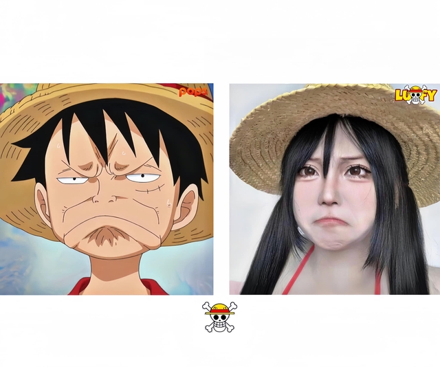 Nữ game thủ cosplay Monkey D. Luffy khoe 