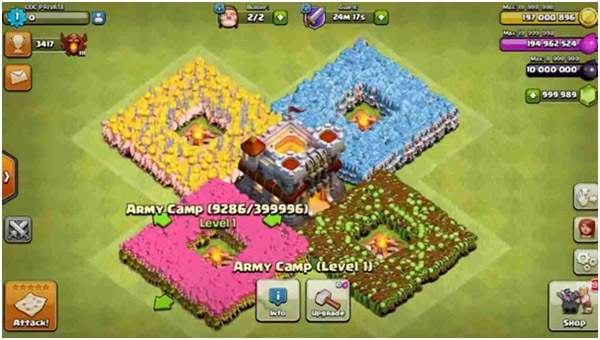 Hack Clash of Clans LMHMod - Thủ thành đế chế kinh điển 02